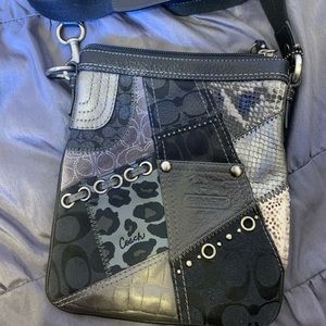 Coach Black Patchwork Crossbody Purse